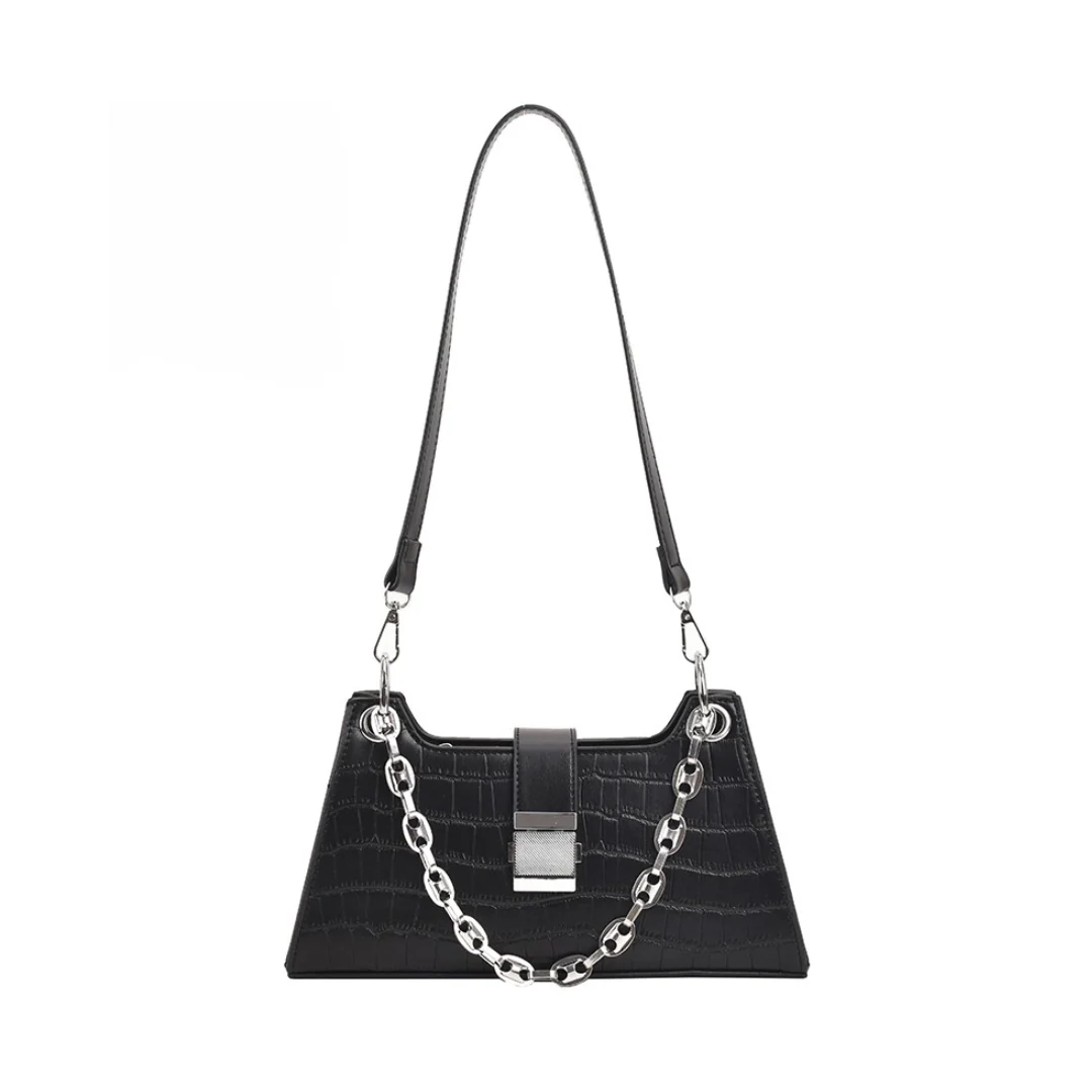 Alba Croc Shoulder Bag