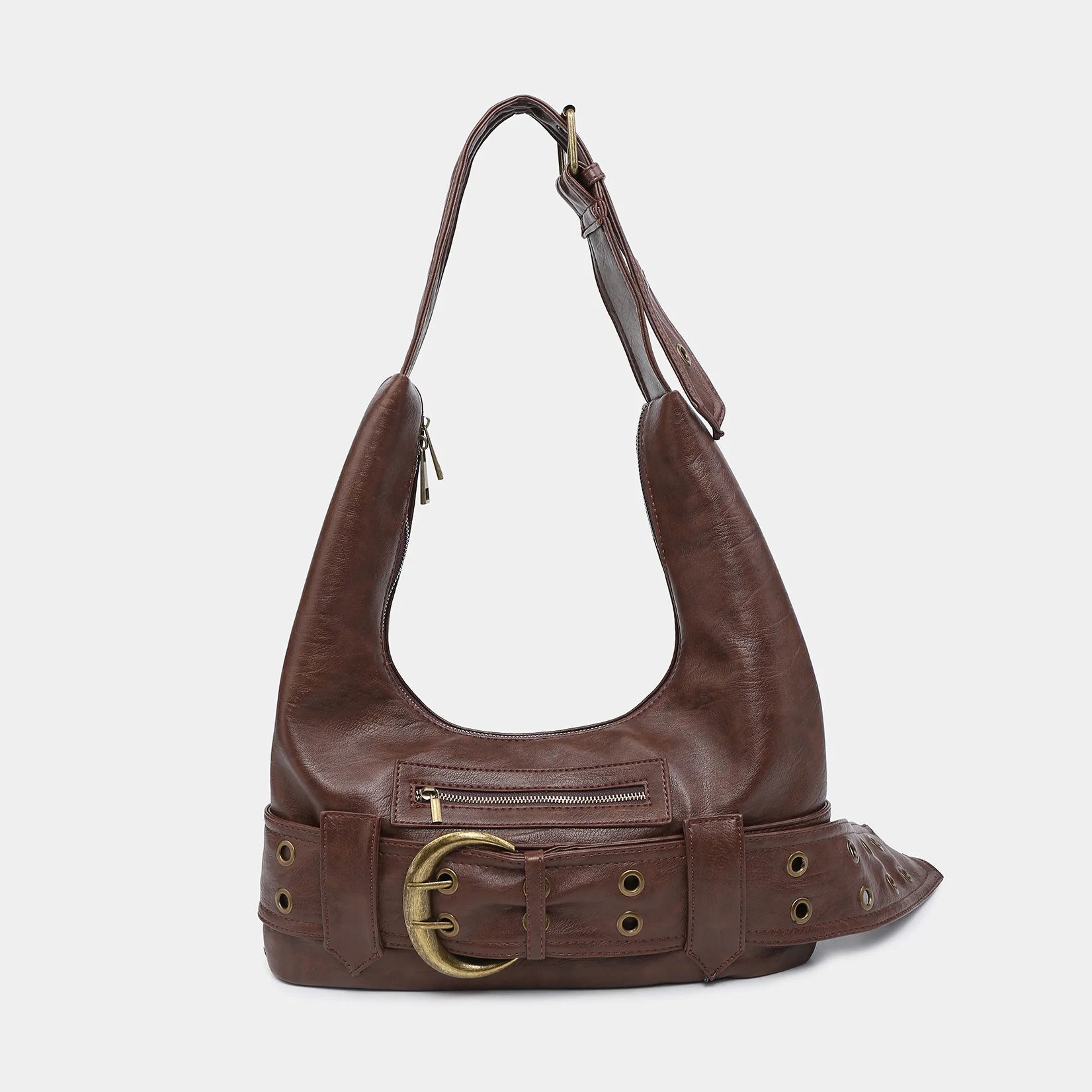 Brittany Crossbody Hobo Bag - Image 8