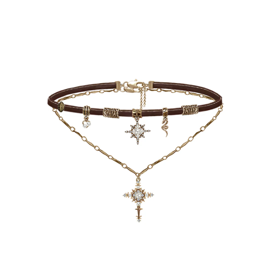 Luna Vintage Cross Bracelet - Image 11